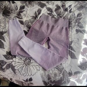 PINK Victoria's Secret Purple Ombre Leggings